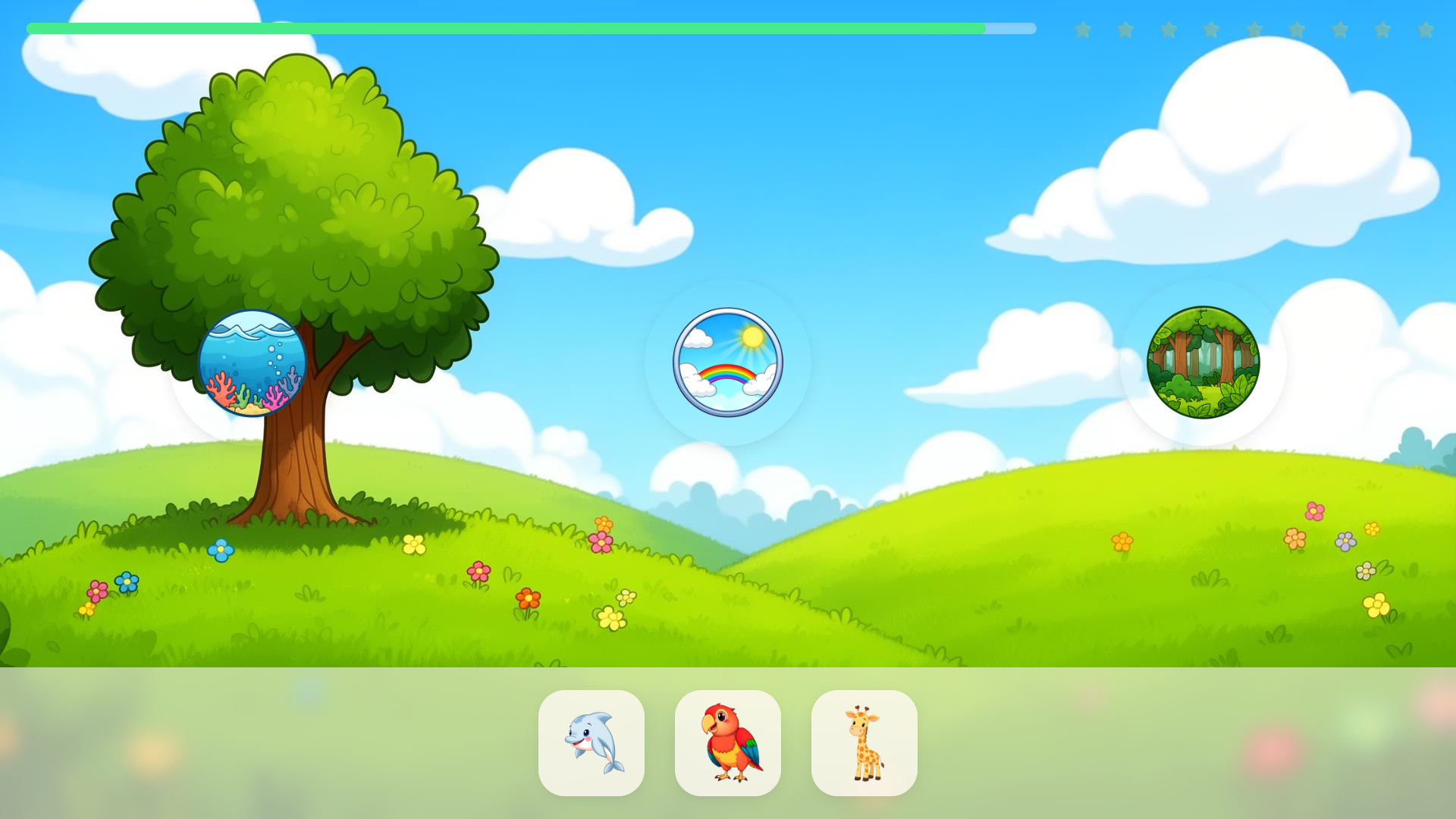 🐯 ลากภาพสัตว์ไปยังที่อยู่อาศัยที่ถูกต้อง 🦁 